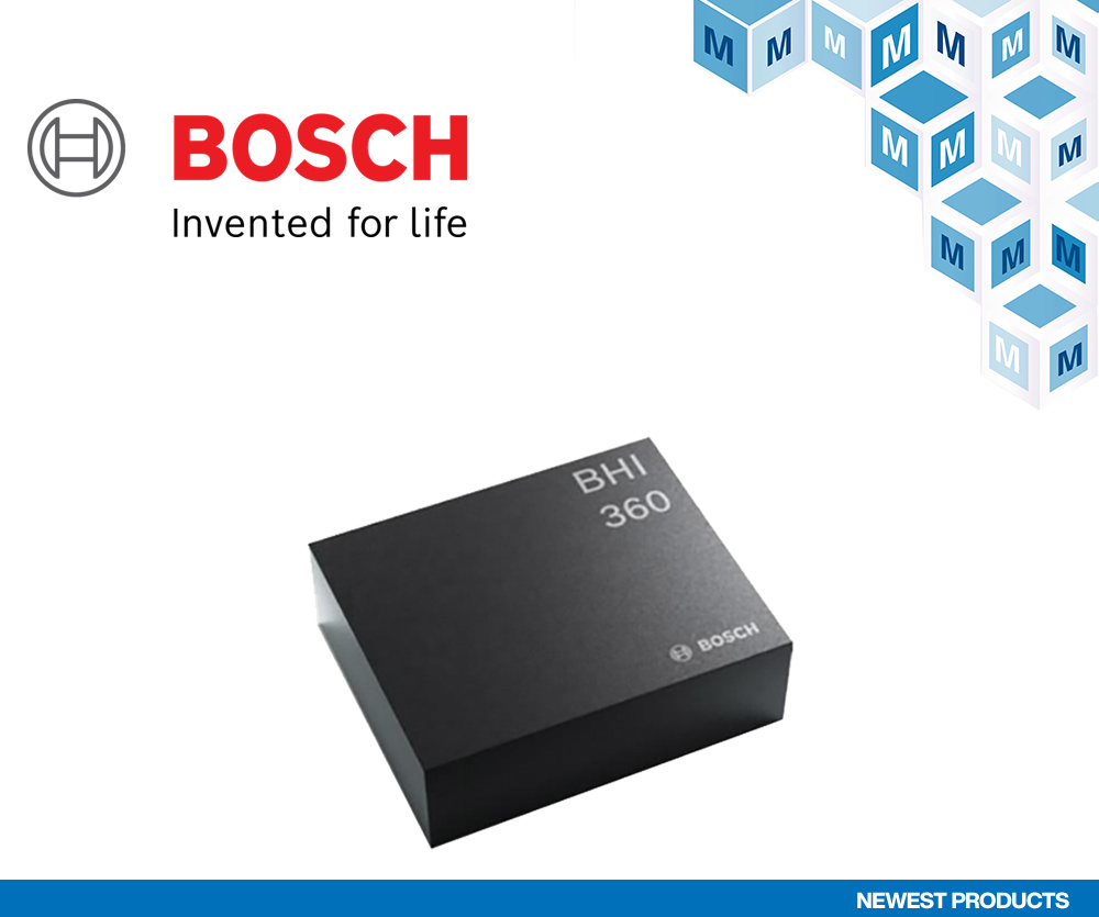 贸泽备货Bosch BMM350磁力计, 为3D、虚拟和增强现实、室内导航等提供支持 