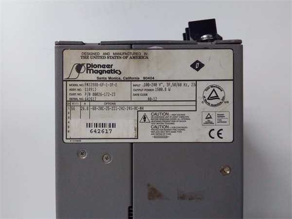 PM3398B-6P-1-3P-E PIONEER MAGNETICS